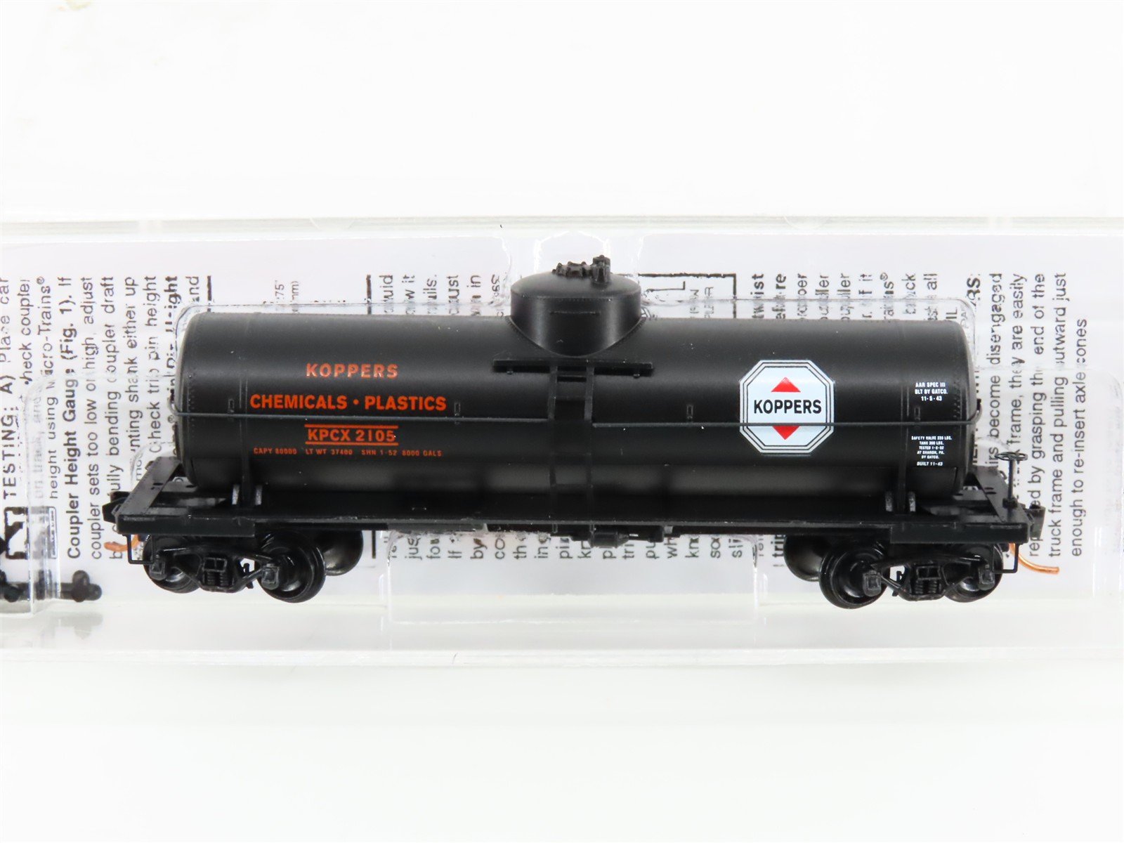 N Scale Micro-Trains MTL 06500670 KPCX Koppers Company 39' Tank Car #2105