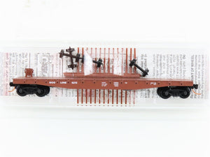 N Scale Micro-Trains MTL 45110 SOO Line 50' Fishbelly Side Flat Car #5275