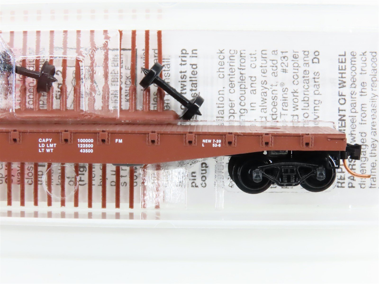 N Scale Micro-Trains MTL 45110 SOO Line 50' Fishbelly Side Flat Car #5275