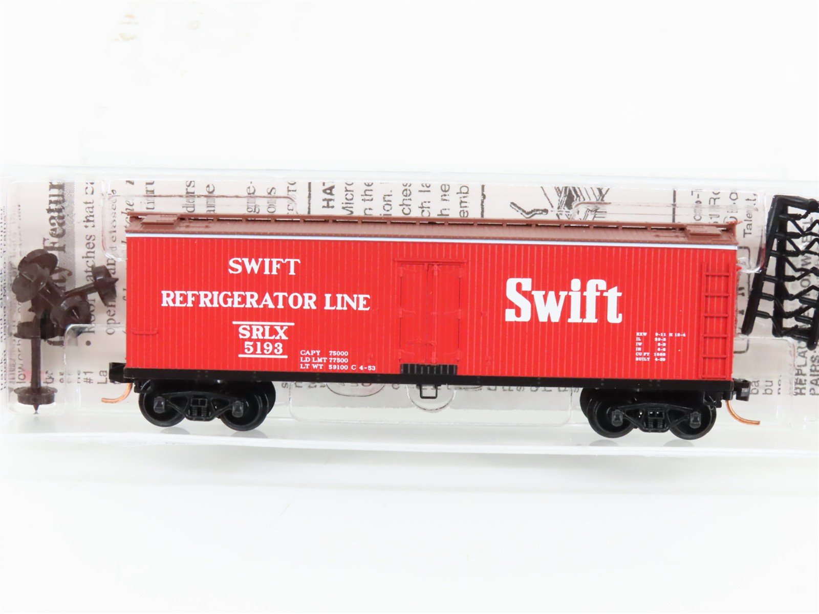 N Scale Micro-Trains MTL 49400 SRLX Swift Refrigerator Line 40' Reefer #5193