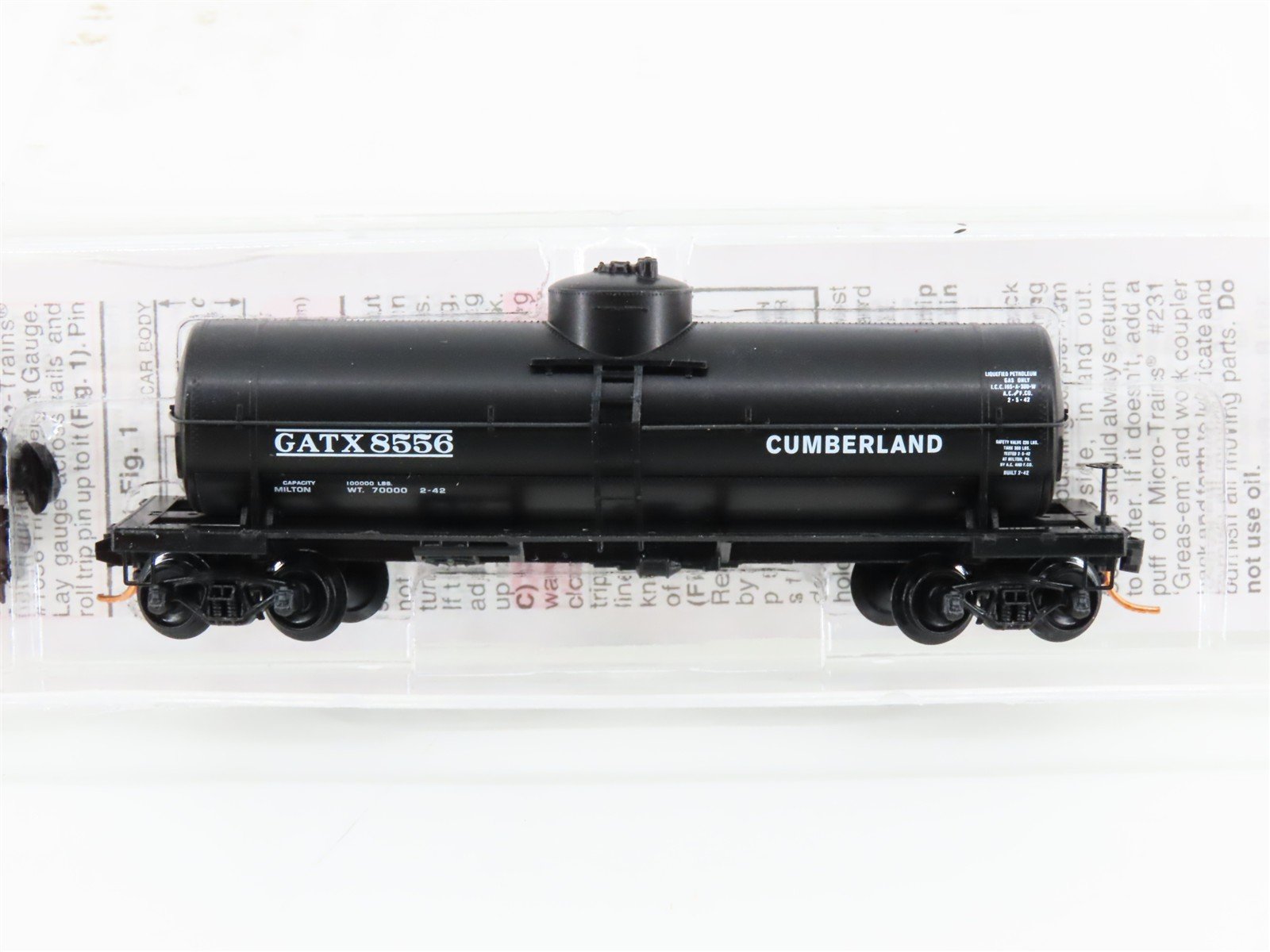N Scale Micro-Trains MTL 06500600 GATX Cumberland Republic 39' Tank Car #8556
