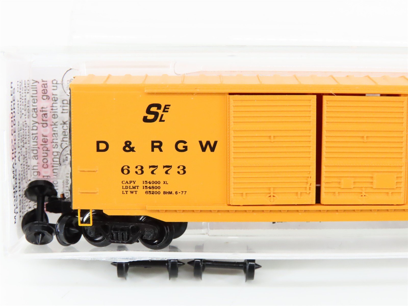 N Scale Micro-Trains MTL 37070 D&RGW Rio Grande 50' Double Door Box Car #63773