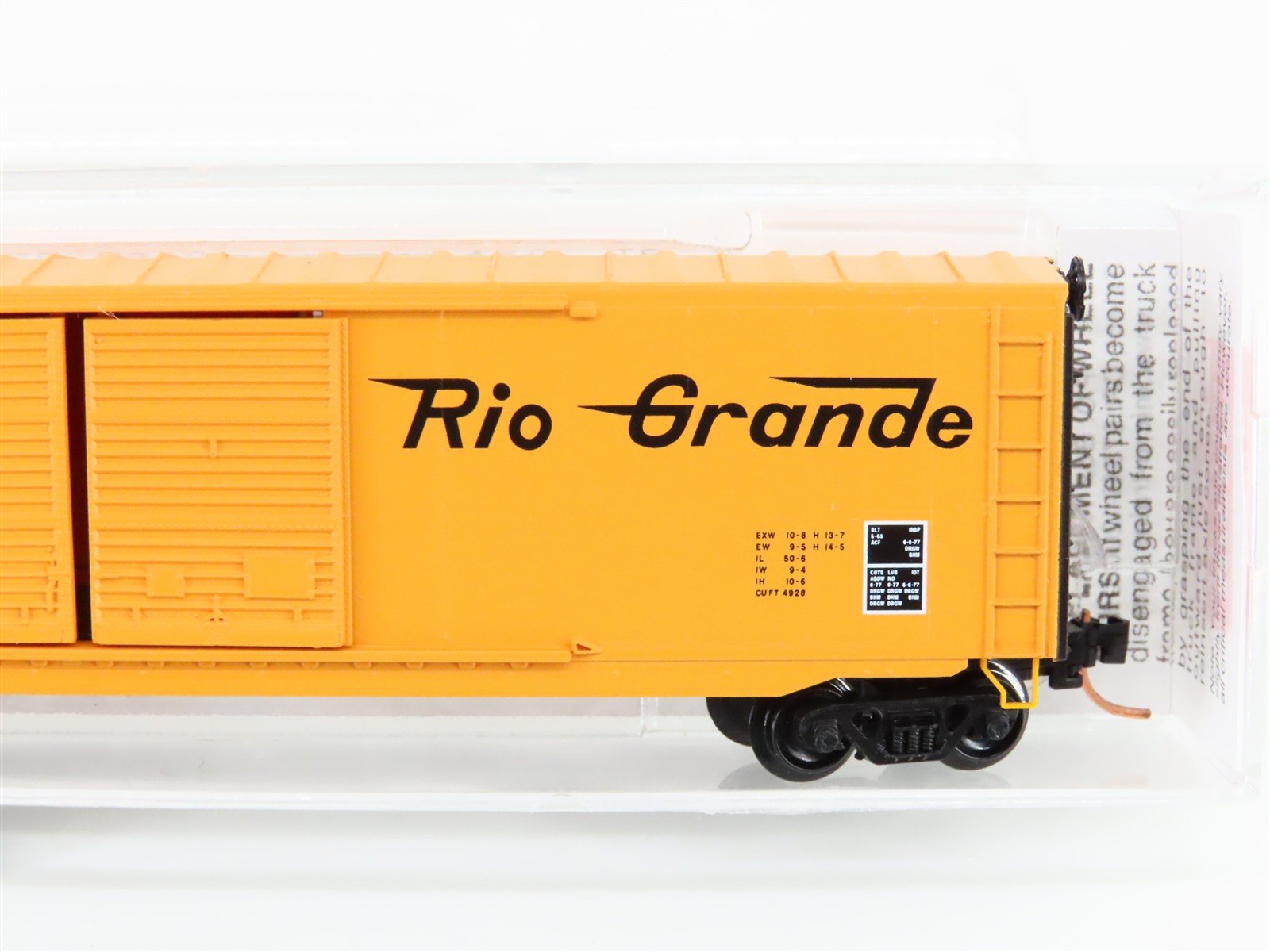 N Scale Micro-Trains MTL 37070 D&RGW Rio Grande 50' Double Door Box Car #63773