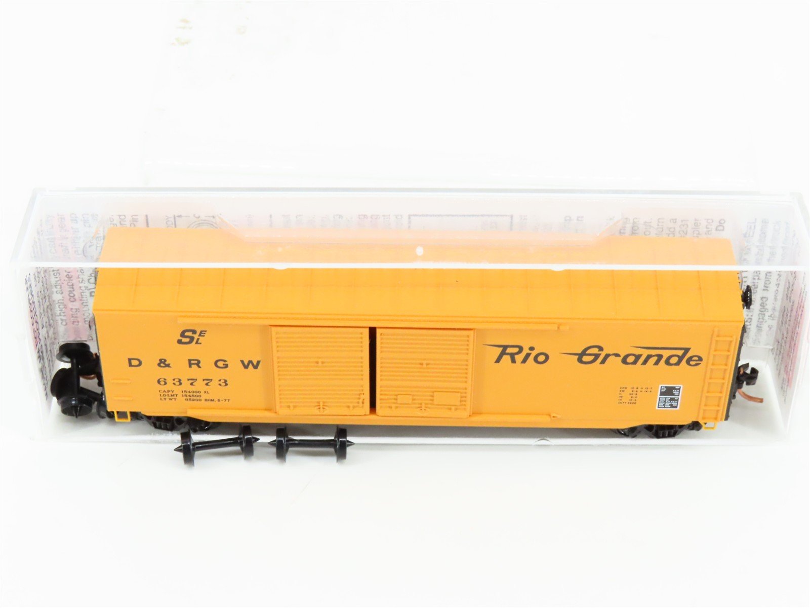 N Scale Micro-Trains MTL 37070 D&RGW Rio Grande 50' Double Door Box Car #63773