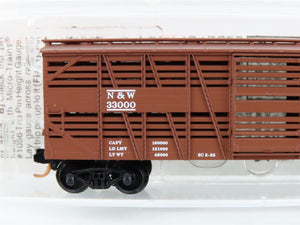 N Micro-Trains MTL 35150 N&W Norfolk & Western 40' Despatch Stock Car #33000