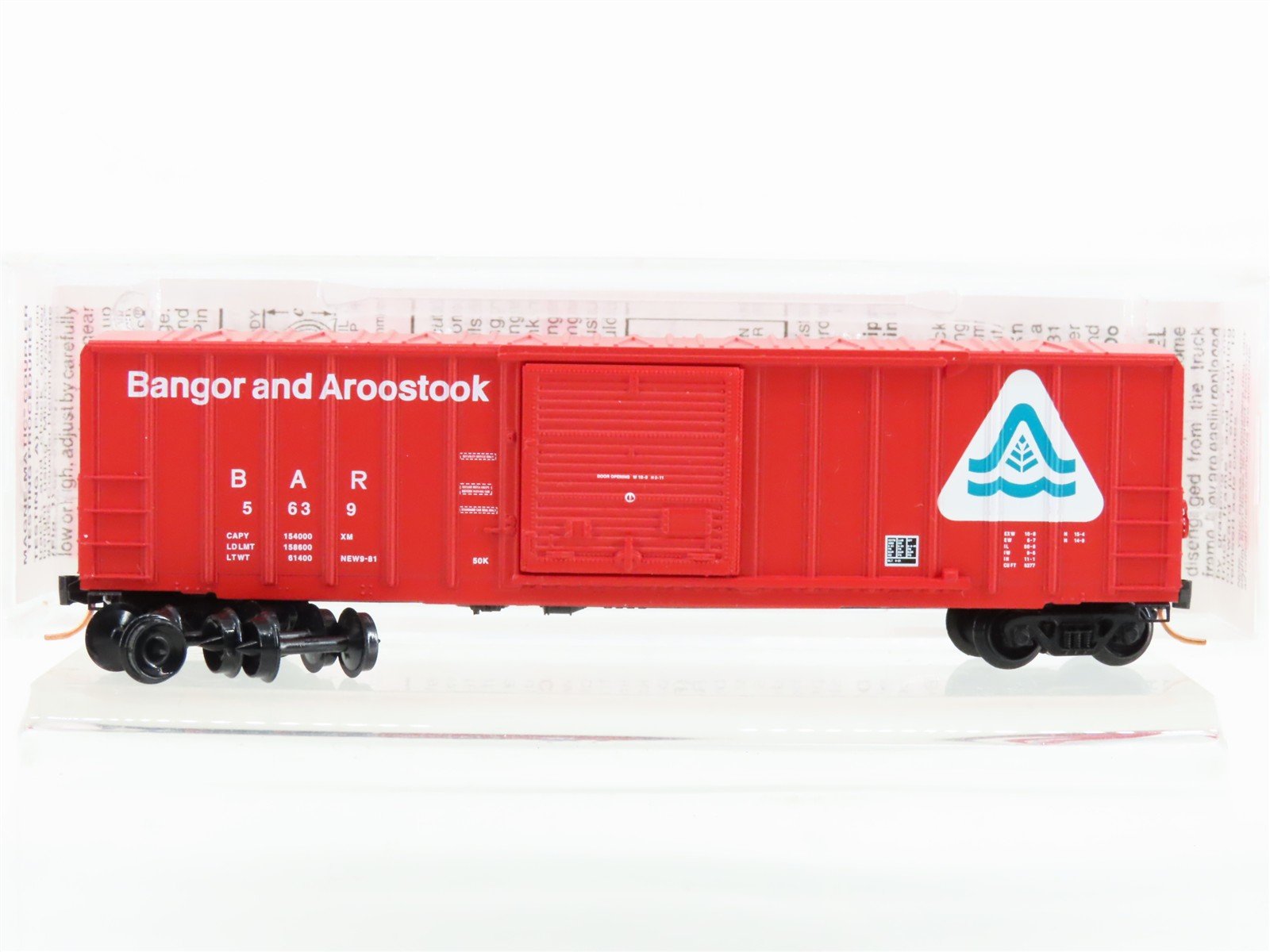 N Scale Micro-Trains MTL 25260 BAR Bangor & Aroostook 50' Box Car #5639