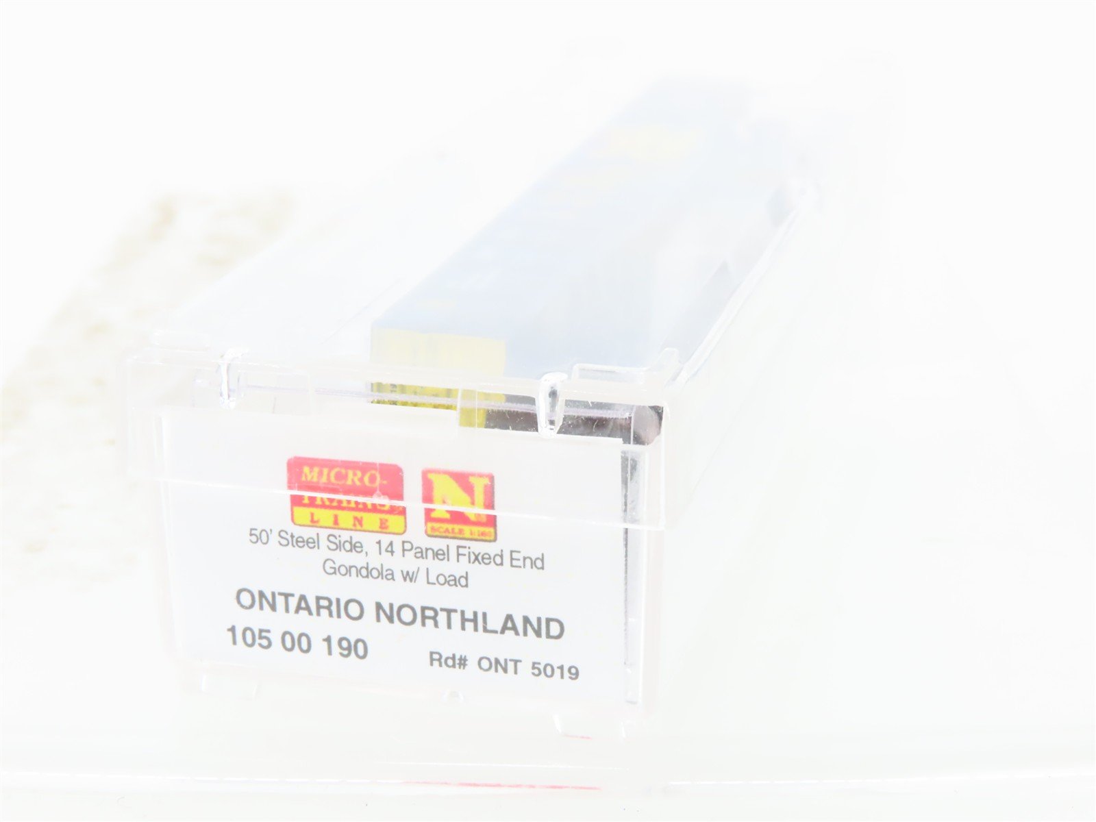 N Micro-Trains MTL 10500190 ONT Ontario Northland 50' Gondola #5019 w/ Load