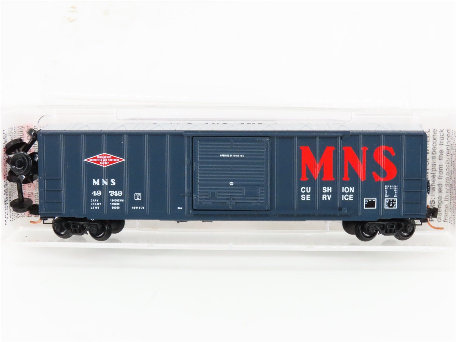 N Micro-Trains MTL 25410 MNS Minneapolis Northfield & Southern Box Car #49749
