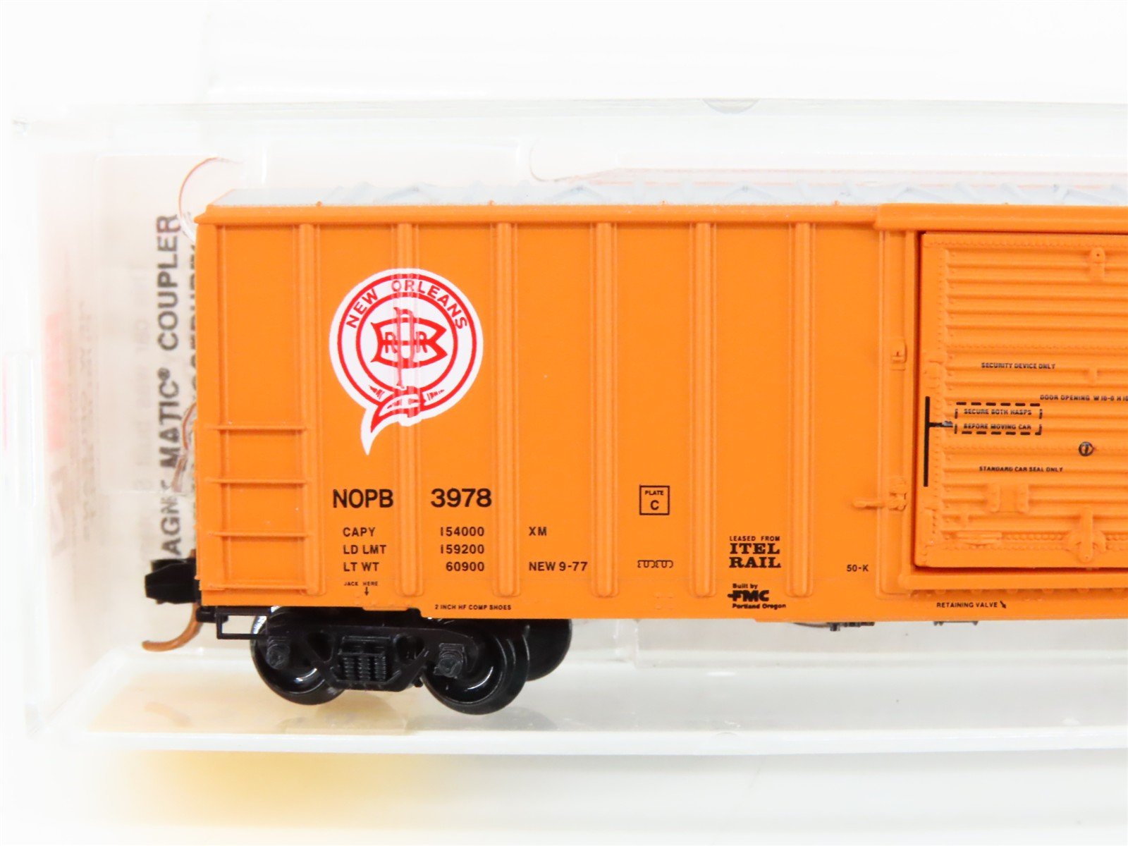 N Scale Micro-Trains MTL 25110 NOPB New Orleans Public Belt 50' Box Car #3978