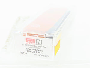 N Scale Micro-Trains MTL 25110 NOPB New Orleans Public Belt 50' Box Car #3978