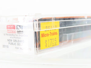 N Scale Micro-Trains MTL 25110 NOPB New Orleans Public Belt 50' Box Car #3978