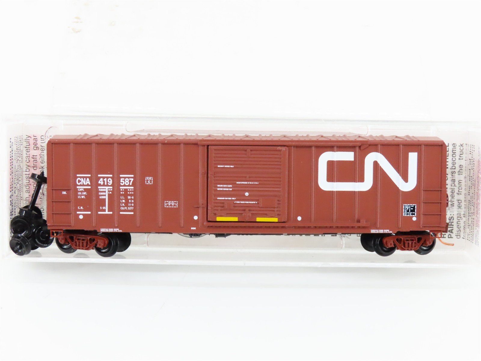 N Scale Micro-Trains MTL 25650 CNA Canadian National 50' Box Car #419587
