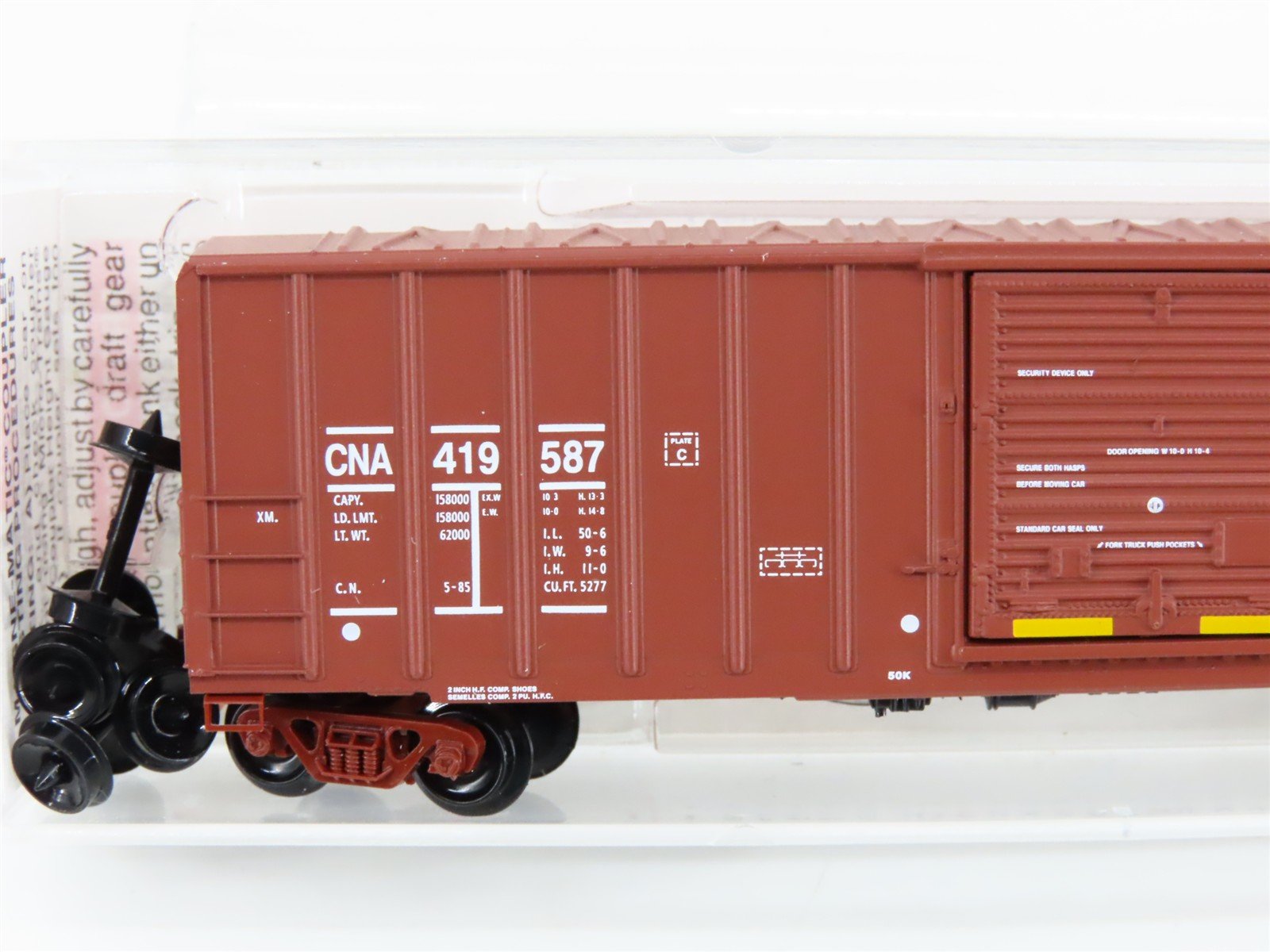 N Scale Micro-Trains MTL 25650 CNA Canadian National 50' Box Car #419587
