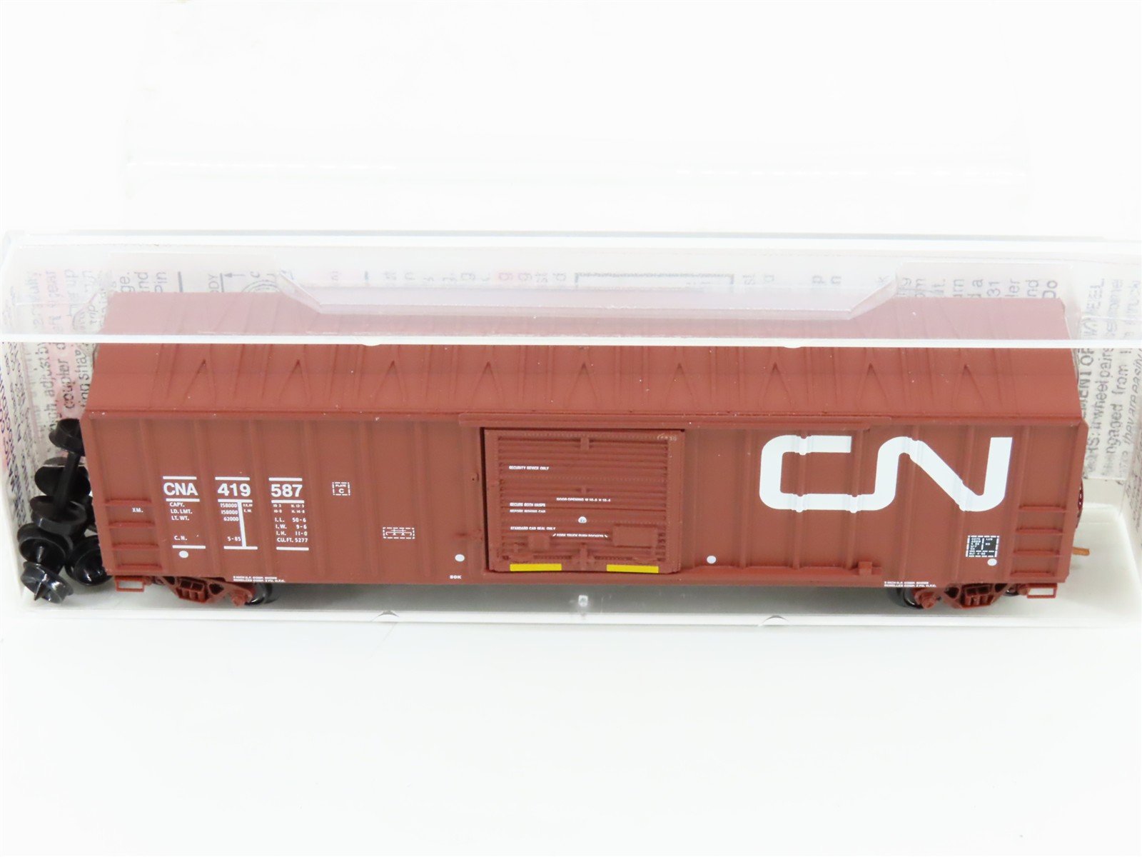 N Scale Micro-Trains MTL 25650 CNA Canadian National 50' Box Car #419587