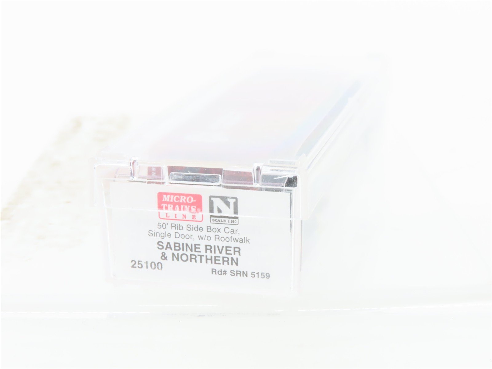 N Scale Micro-Trains MTL 25100 SRN Sabine River & Northern 50' Box Car #5159