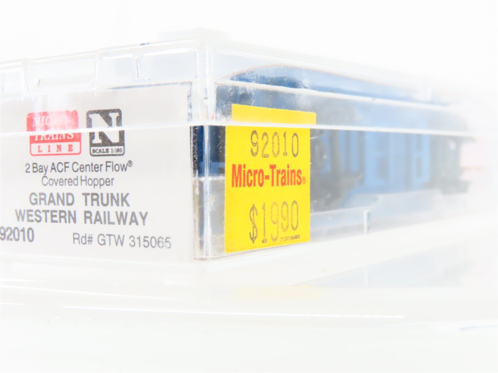 N Scale Micro-Trains MTL 92010 GTW Grand Trunk Western 2-Bay Hopper #315065