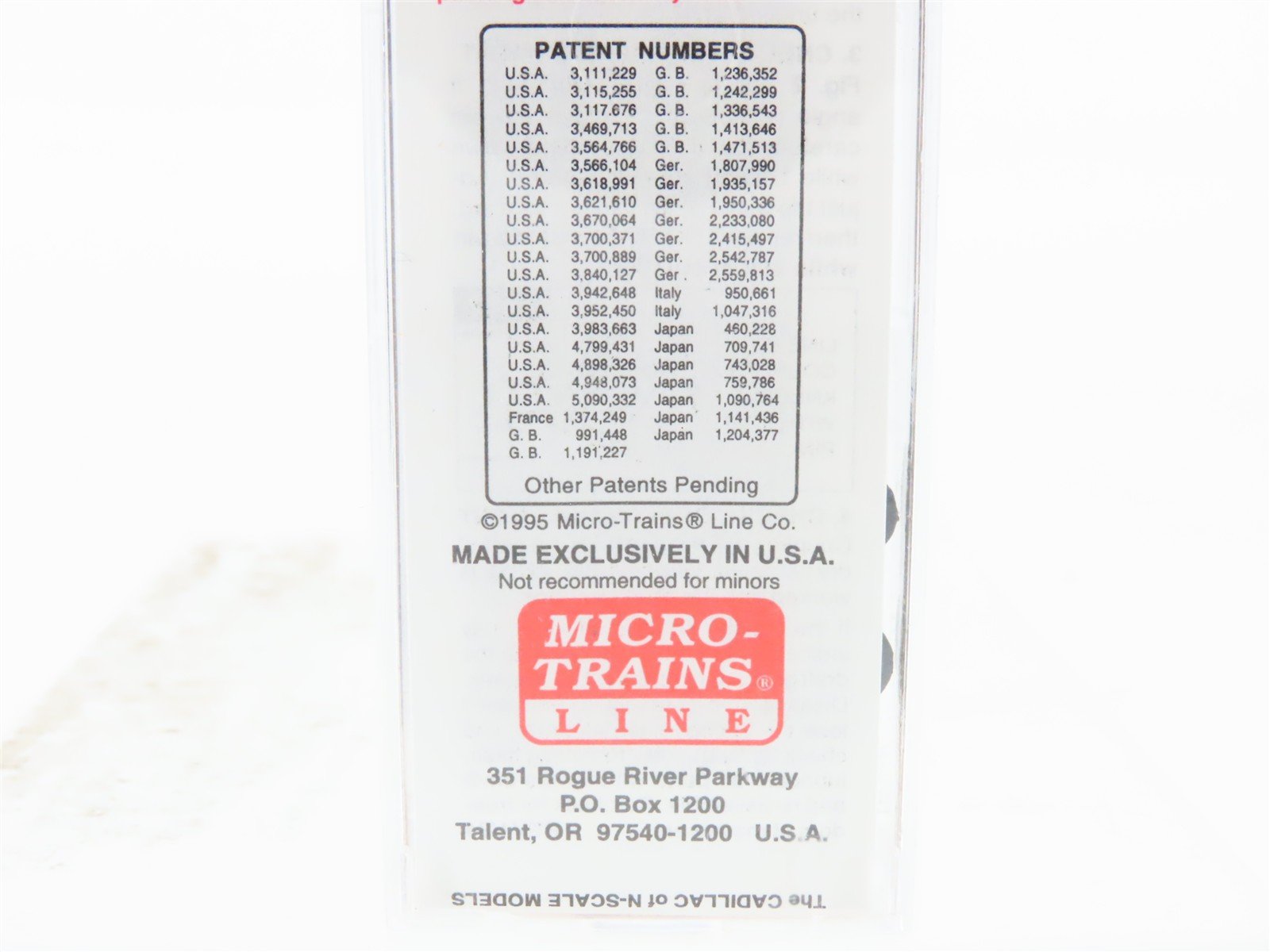 N Micro-Trains MTL 27240 MRL Montana Rail Link 50' Plug Door Box Car #25058