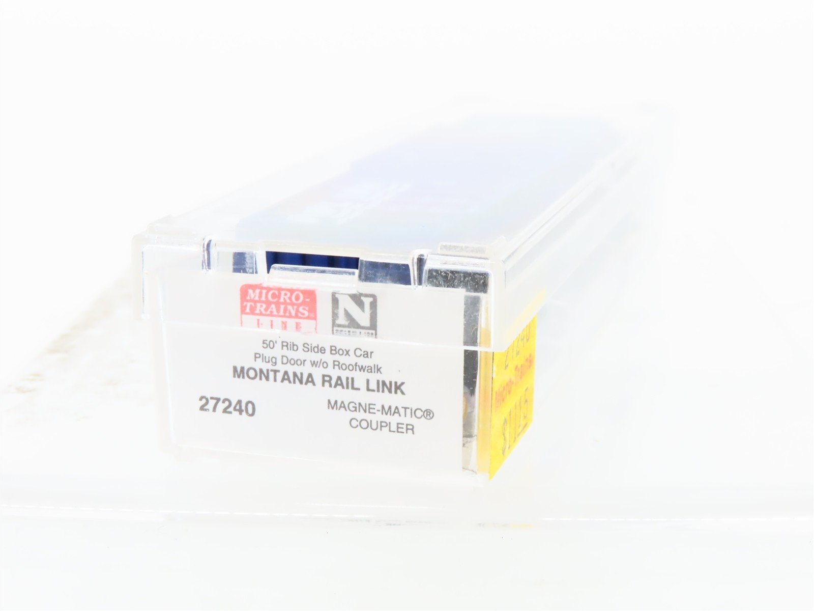 N Micro-Trains MTL 27240 MRL Montana Rail Link 50' Plug Door Box Car #25058