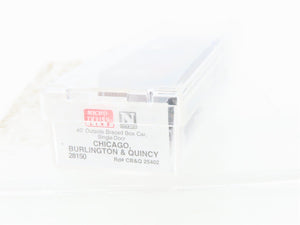 N Scale Micro-Trains MTL 28150 CB&Q Burlington Route 40' Box Car #25402