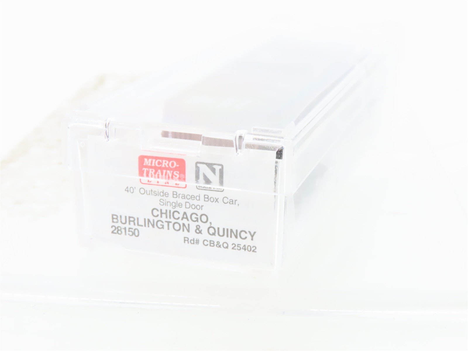 N Scale Micro-Trains MTL 28150 CB&Q Burlington Route 40' Box Car #25402