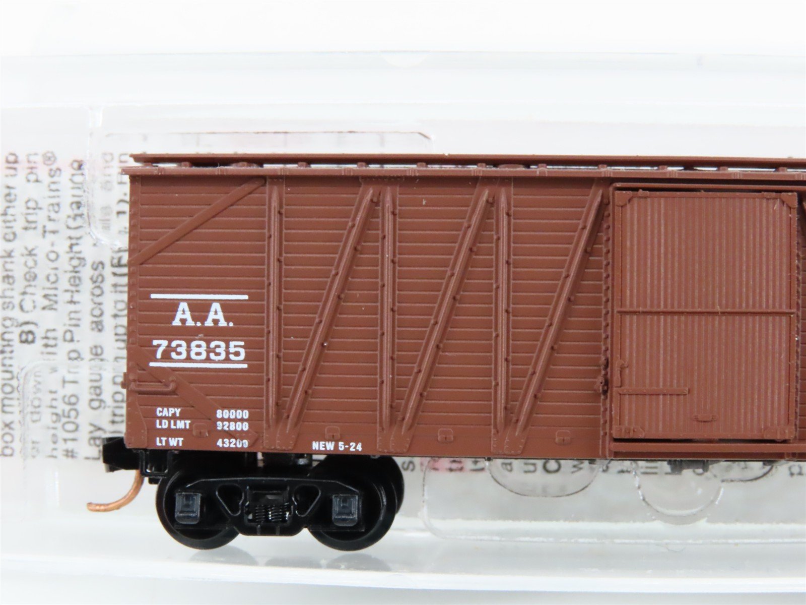 N Scale Micro-Trains MTL 28100 AA Ann Arbor 40' Single Door Box Car #73835