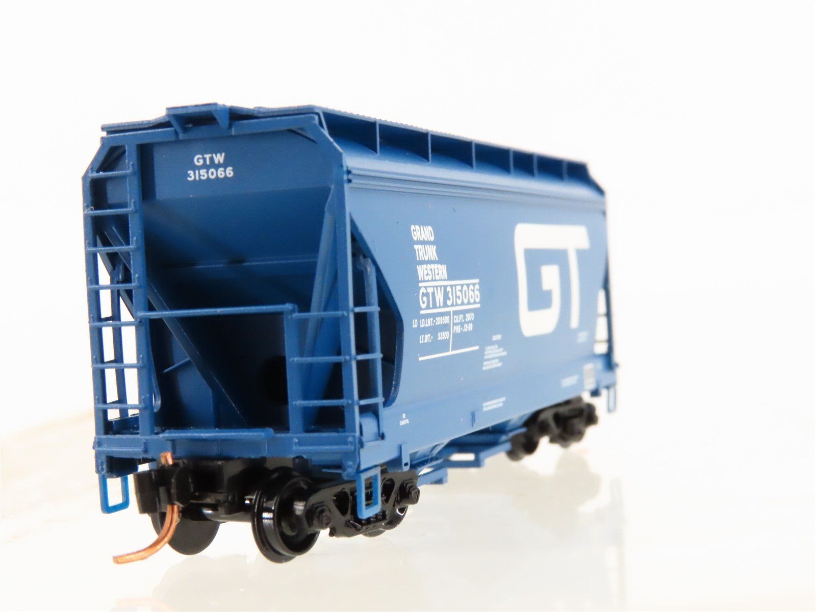 N Scale Micro-Trains MTL 09200010 GTW Grand Trunk Western 2-Bay Hopper #315066