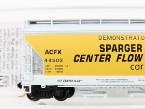 N Scale Micro-Trains MTL 09200260 ACFX Demonstrator Sparger 2-Bay Hopper #44503