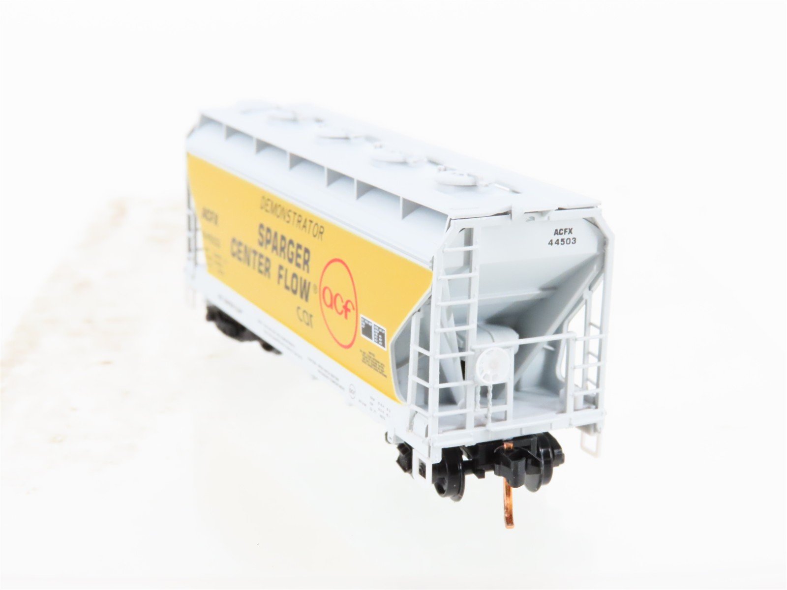 N Scale Micro-Trains MTL 09200260 ACFX Demonstrator Sparger 2-Bay Hopper #44503