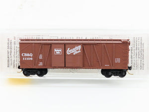 N Scale Micro-Trains MTL 29060 CB&Q Burlington Route 40' Box Car #11106