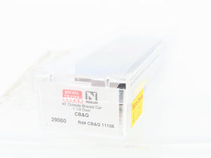 N Scale Micro-Trains MTL 29060 CB&Q Burlington Route 40' Box Car #11106