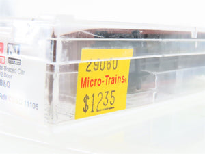 N Scale Micro-Trains MTL 29060 CB&Q Burlington Route 40' Box Car #11106