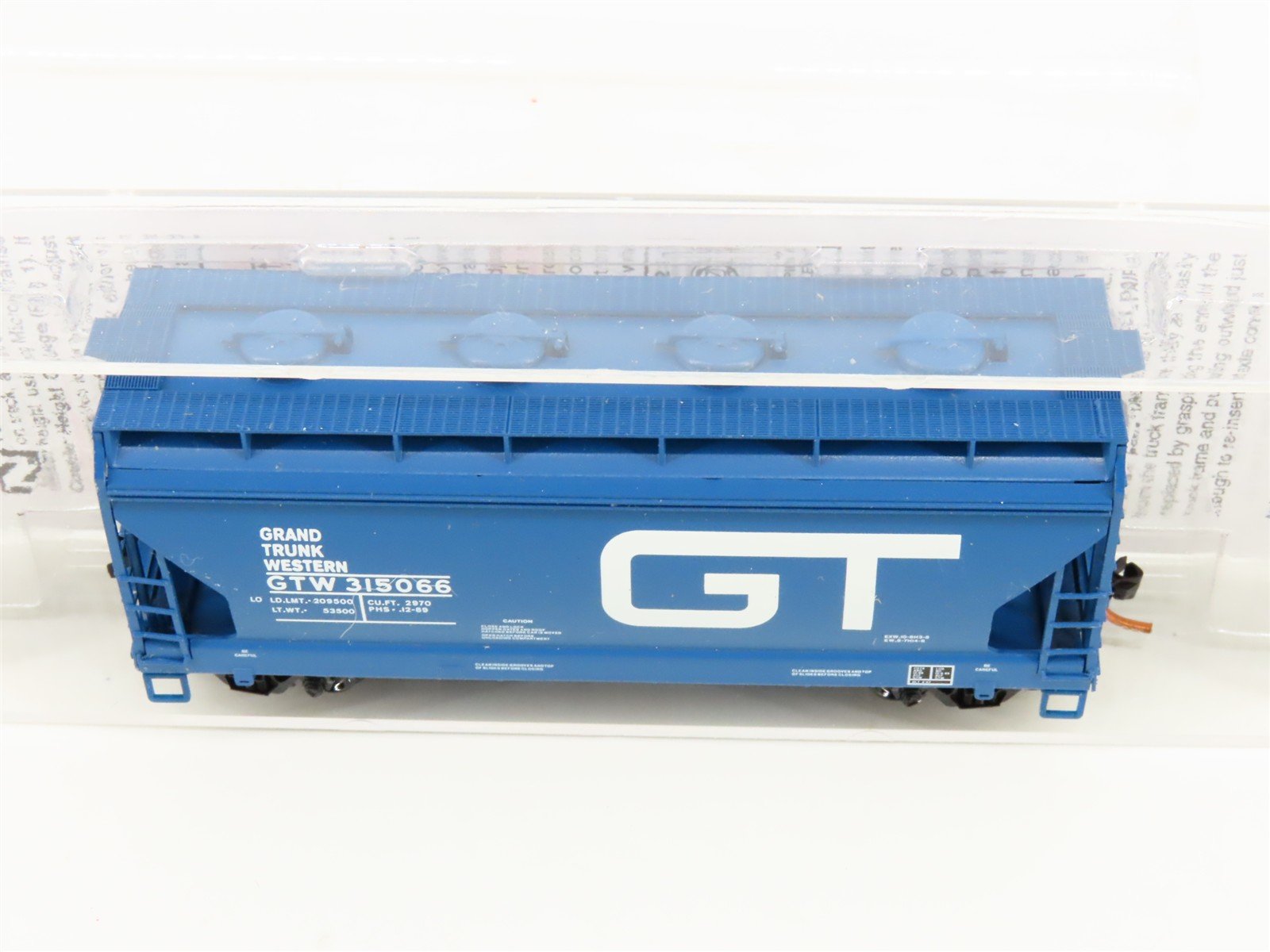 N Scale Micro-Trains MTL 09200010 GTW Grand Trunk Western 2-Bay Hopper #315066