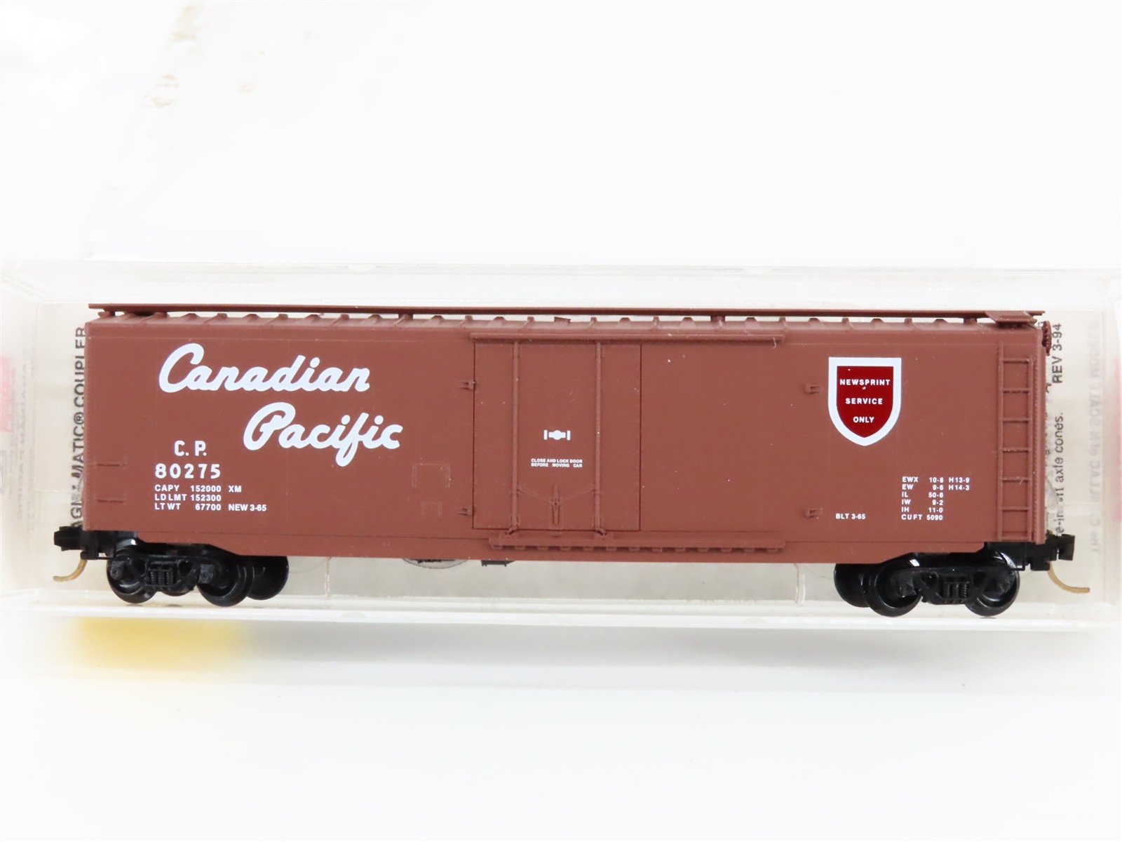 N Scale Micro-Trains MTL 32170 CP Canadian National 50' Plug Door Box Car #80275