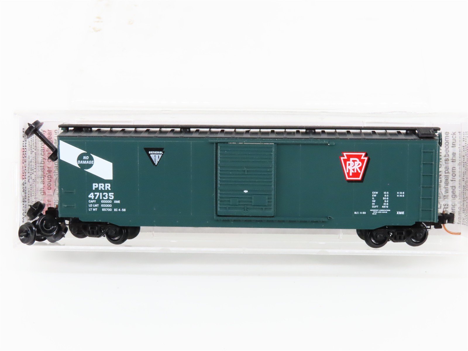N Micro-Trains MTL 03100270 PRR Pennsylvania 50' Single Door Box Car #47135