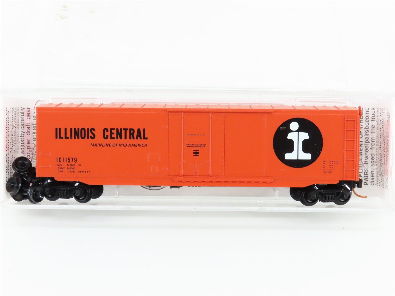 N Scale Micro-Trains MTL 03800370 IC Illinois Central 50' Box Car #11579