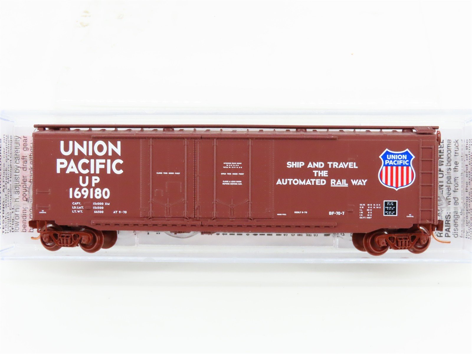 N Scale Micro-Trains MTL 03600030 UP Union Pacific 50' Plug Door Box Car #169180