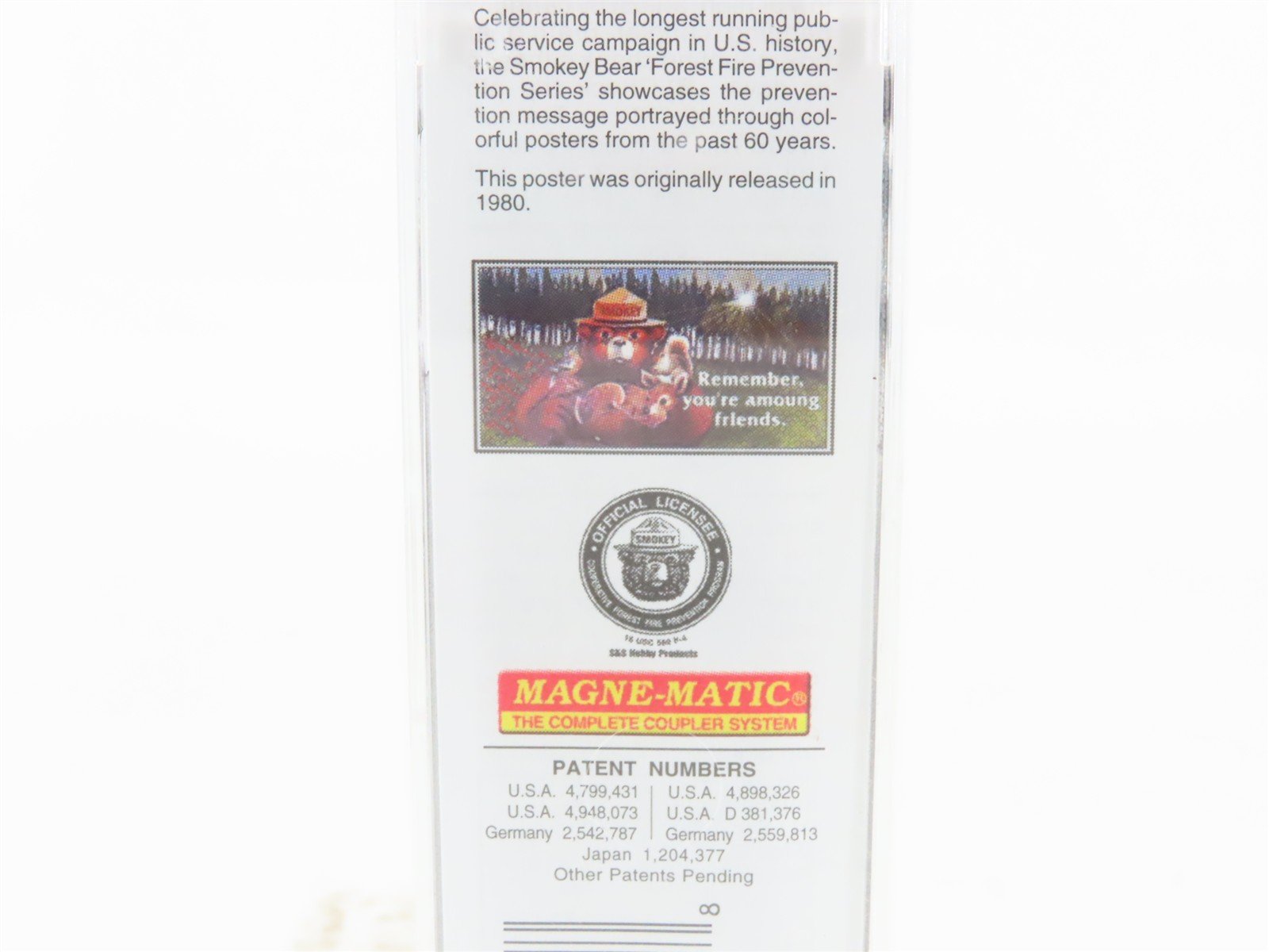 N Scale Micro-Trains MTL 03200404 SBX Smokey Bear 50' Plug Door Box Car #1980A
