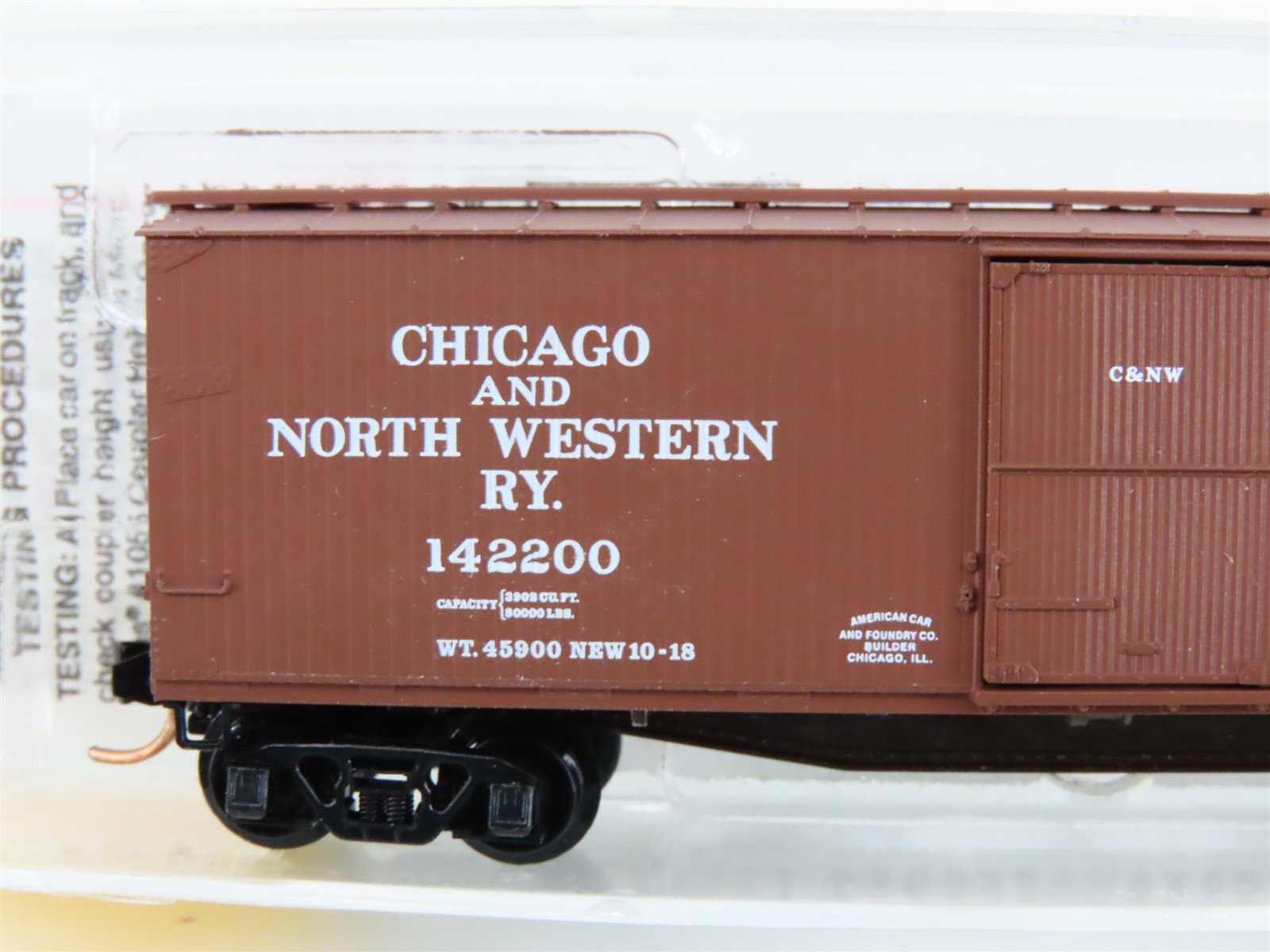 N Scale Micro-Trains MTL 39160 C&NW Chicago & North Western 40' Box Car #142200