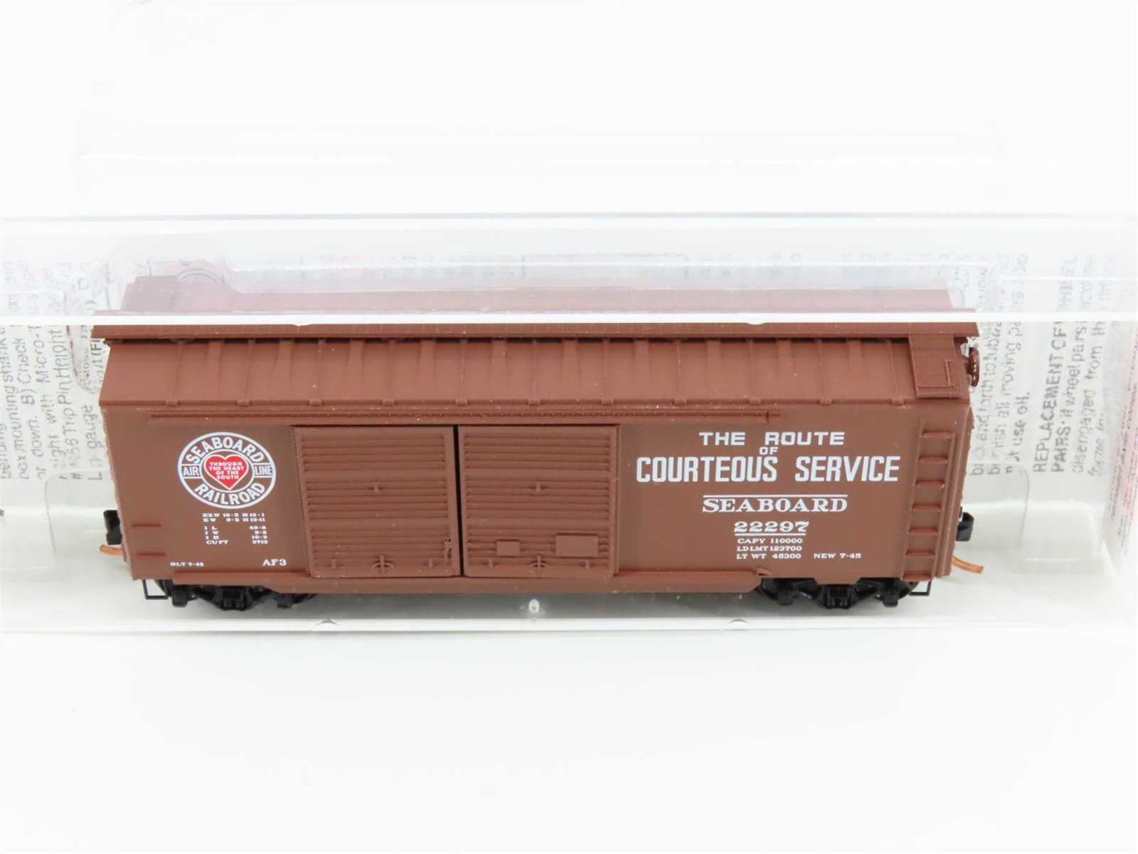 N Scale Micro-Trains MTL 23050 SAL Seaboard Air Line 40' Box Car #22297