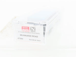 N Scale Micro-Trains MTL 47360 MILW Milwaukee Road 40' Wood Reefer #79031