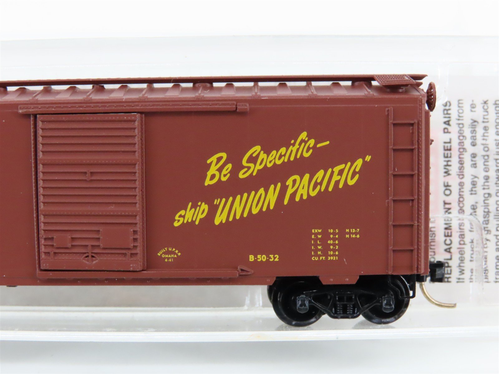 N Scale Micro-Trains MTL 20620 UP Union Pacific 40' Single Door Box Car #192920
