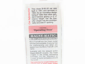 N Scale Micro-Trains MTL 20620 UP Union Pacific 40' Single Door Box Car #192920