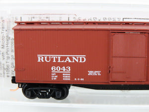 N Scale Micro-Trains MTL 39130 RUT Route of the Whippet 40' Wood Box Car #6043