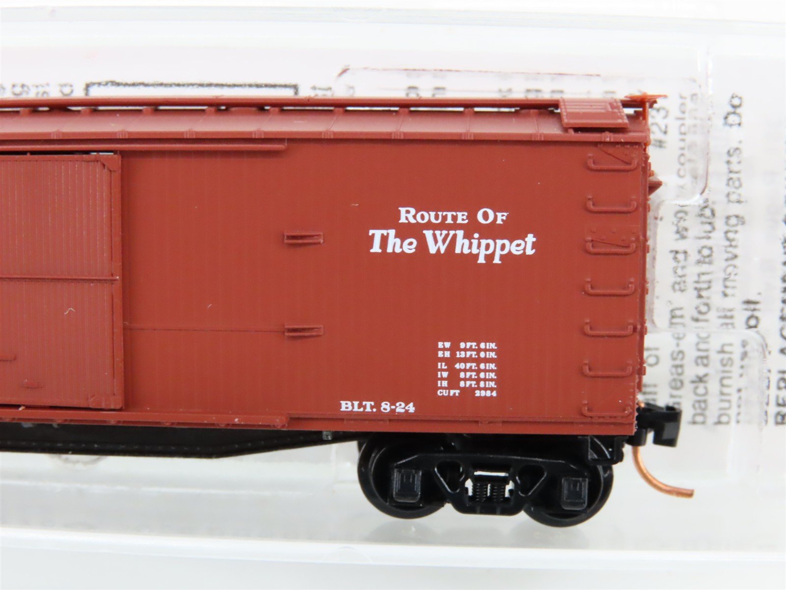 N Scale Micro-Trains MTL 39130 RUT Route of the Whippet 40' Wood Box Car #6043