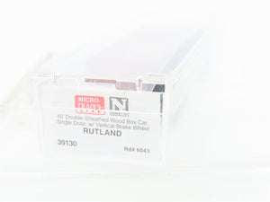 N Scale Micro-Trains MTL 39130 RUT Route of the Whippet 40' Wood Box Car #6043