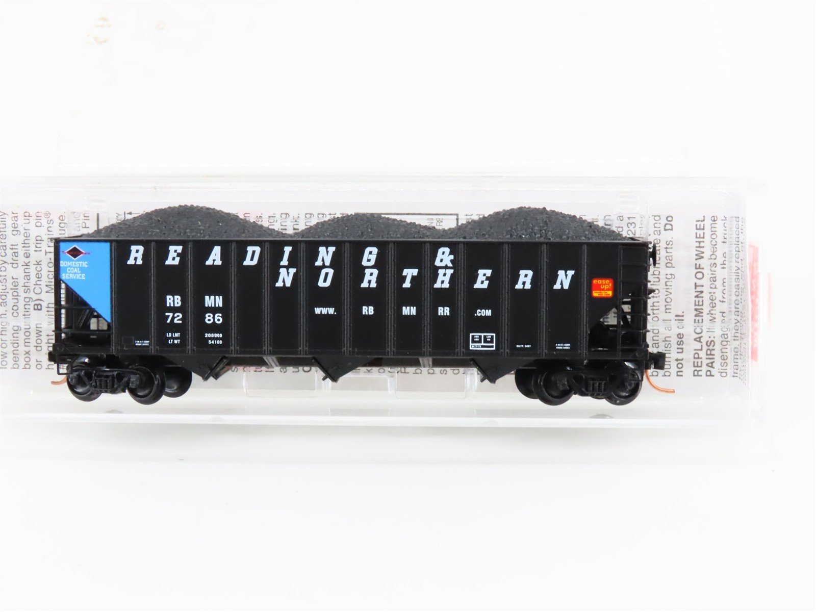 N Micro-Trains MTL 108080 RBMN Reading & Northern Railroad 3-Bay Hopper #7286
