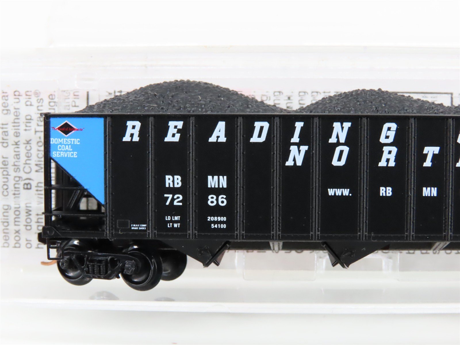 N Micro-Trains MTL 108080 RBMN Reading & Northern Railroad 3-Bay Hopper #7286