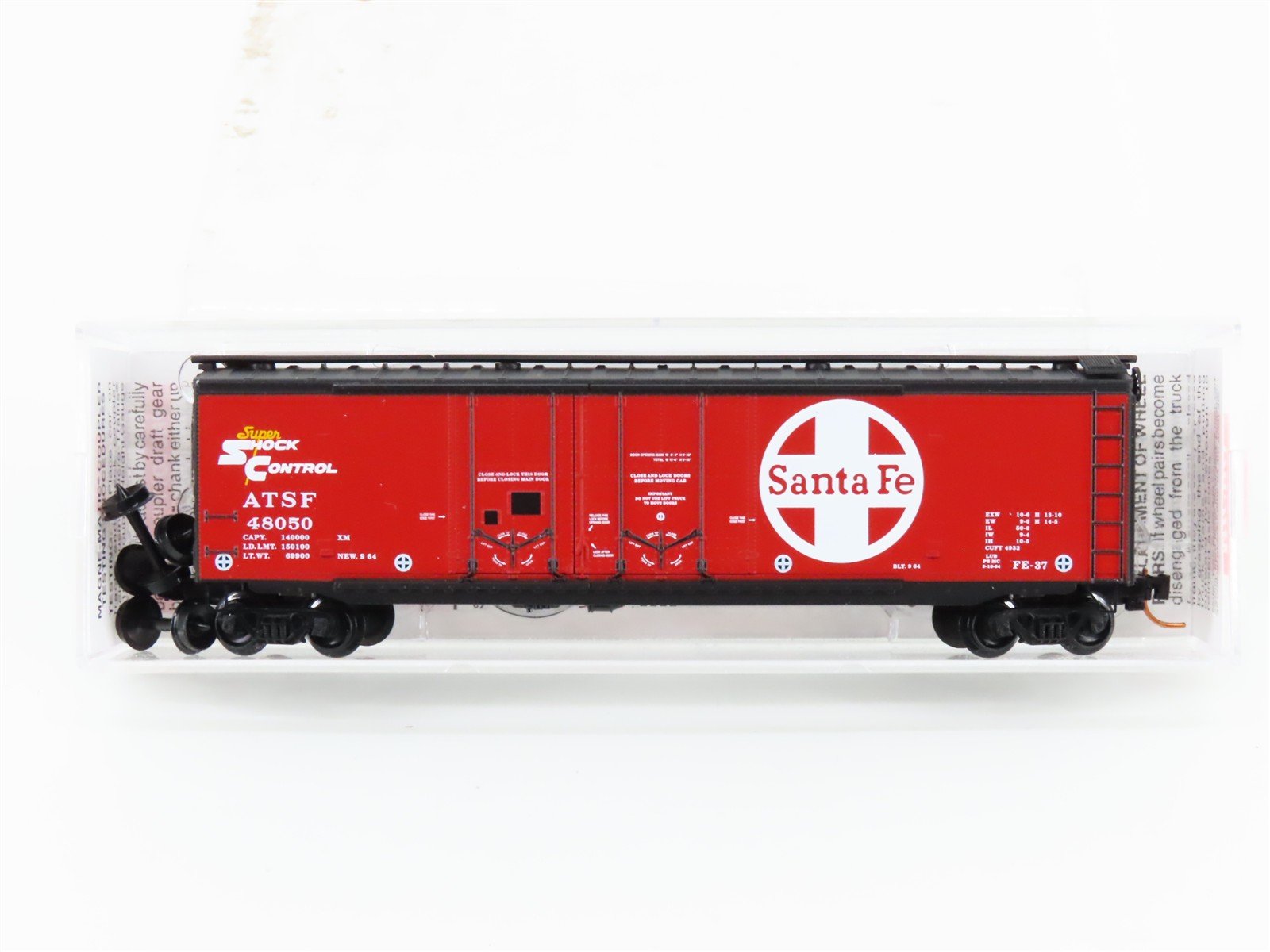 N Micro-Trains MTL 03600070 ATSF Santa Fe 50' Double Plug Doors Box Car #48050