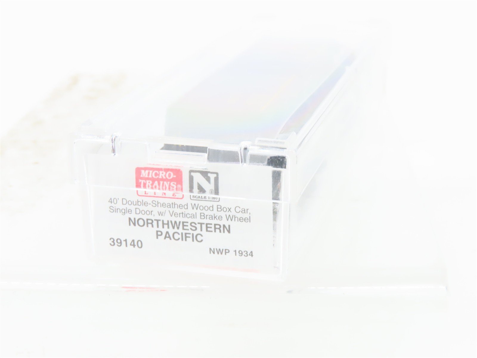 N Scale Micro-Trains MTL 39140 NWP Northwestern Pacific 40' Wood Box Car #1934