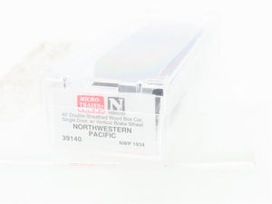 N Scale Micro-Trains MTL 39140 NWP Northwestern Pacific 40' Wood Box Car #1934